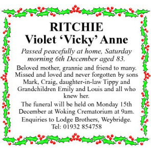 Photo of VIOLET RITCHIE