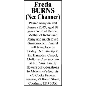 Photo of BURNS Freda