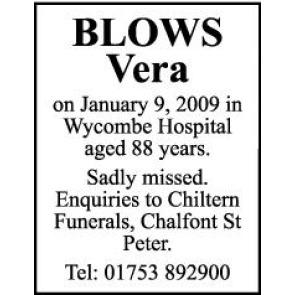 Photo of VERA BLOWS
