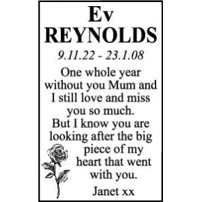 Photo of REYNOLDS Ev
