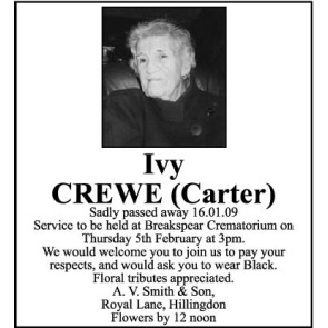 Photo of CREWE Ivy