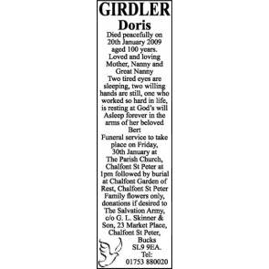 Photo of DORIS GIRDLER