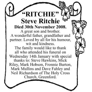 Photo of STEVE RITCHIE 'RITCHIE'