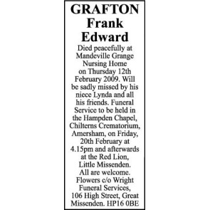 Photo of FRANK EDWARD GRAFTON