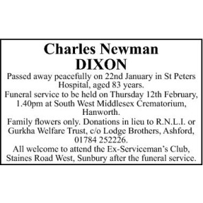 Photo of NEWMAN DIXON Charles