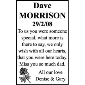Photo of MORRISON Dave