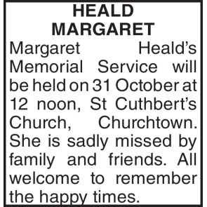 Photo of MARGARET HEALD