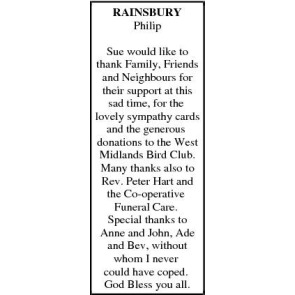 Photo of PHILIP RAINSBURY