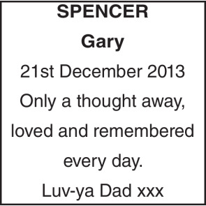 Notice Gallery for Gary SPENCER