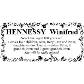 Photo of WINIFRED HENNESSY