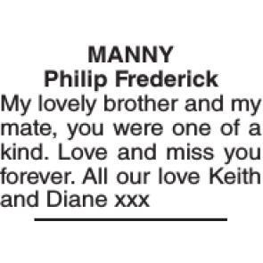 Photo of PHILIP FREDERICK MANNY