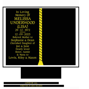 Photo for notice Melissa UNDERWOOD