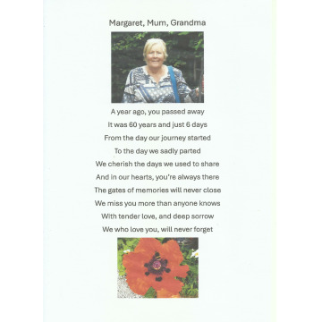Notice Gallery for Margaret JAMES