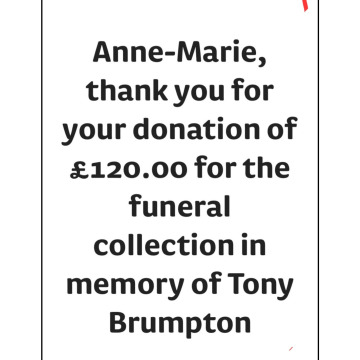 Notice Gallery for Tony BRUMPTON