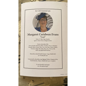 Photo of Margaret Ceridwen EVANS
