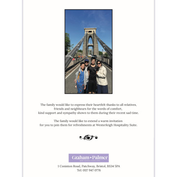 Tribute photo for Fung Mei LAM