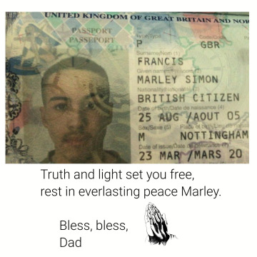 Tribute photo for Marley Simon FRANCIS